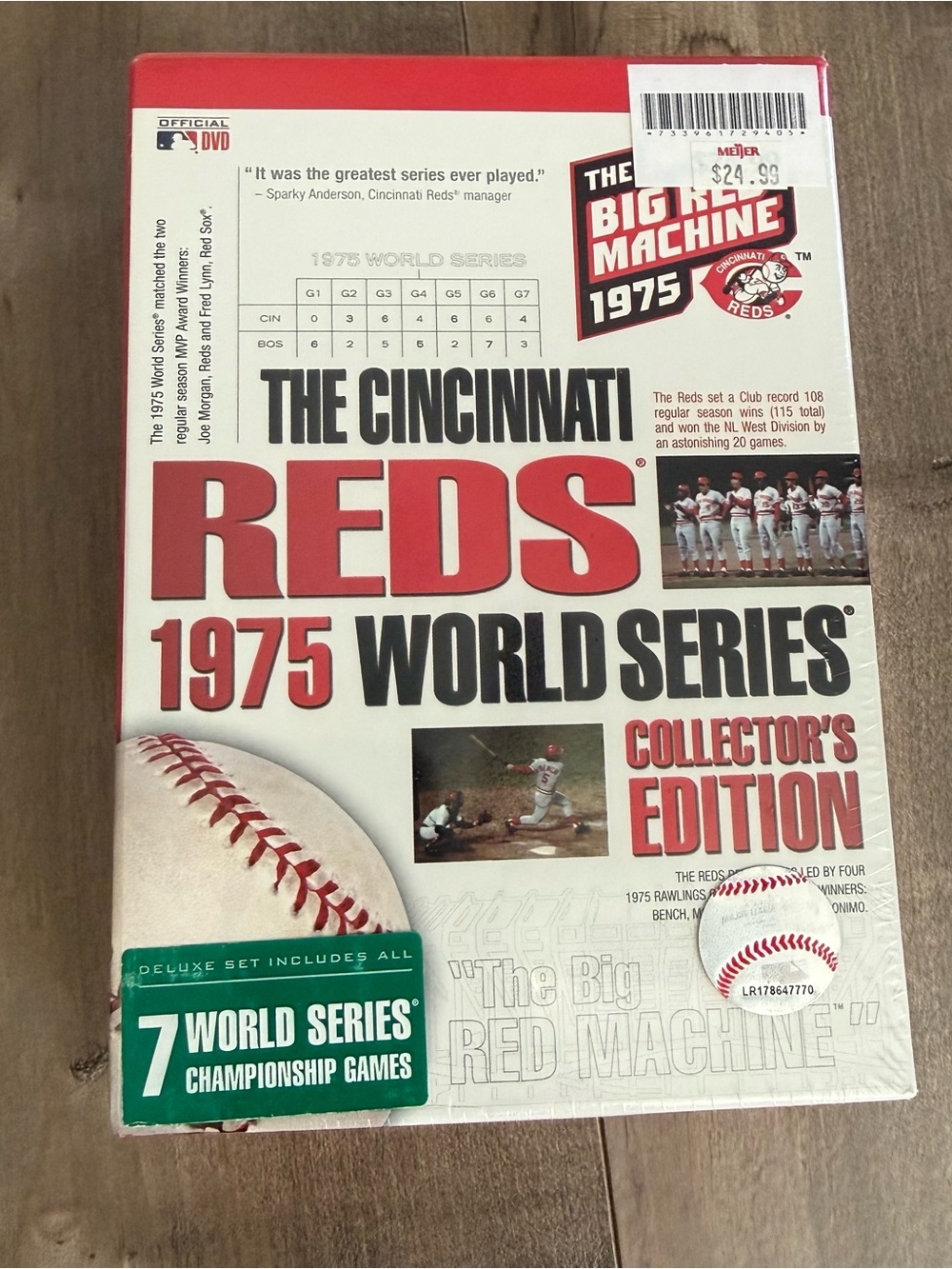 NEW The Cincinnati REDS 1975 World Series DVDs Collector's Edition 7 Discs